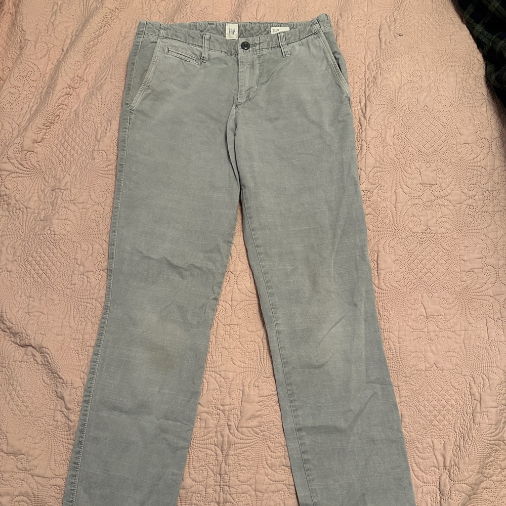 GAP Light Gray Slim Fit Pants